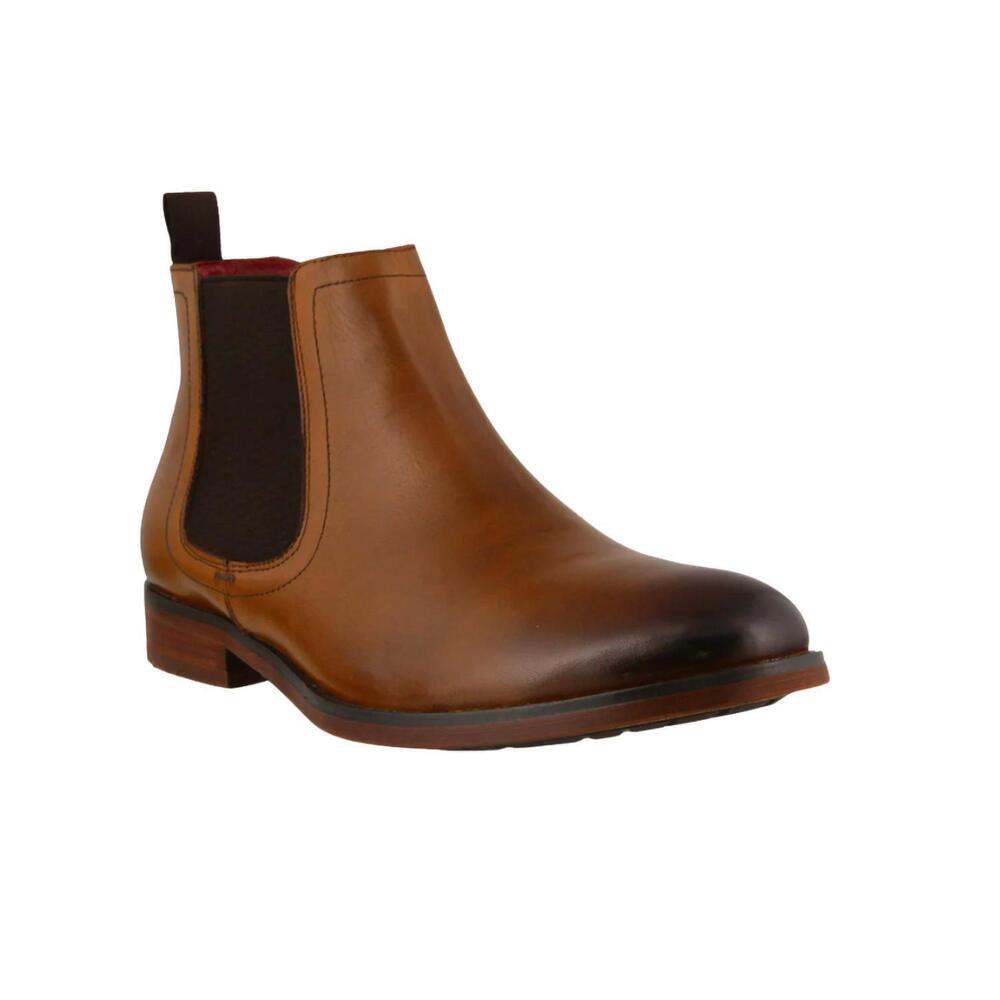 NEW SPRING STEP SHOES men's brennan boots in brown leather